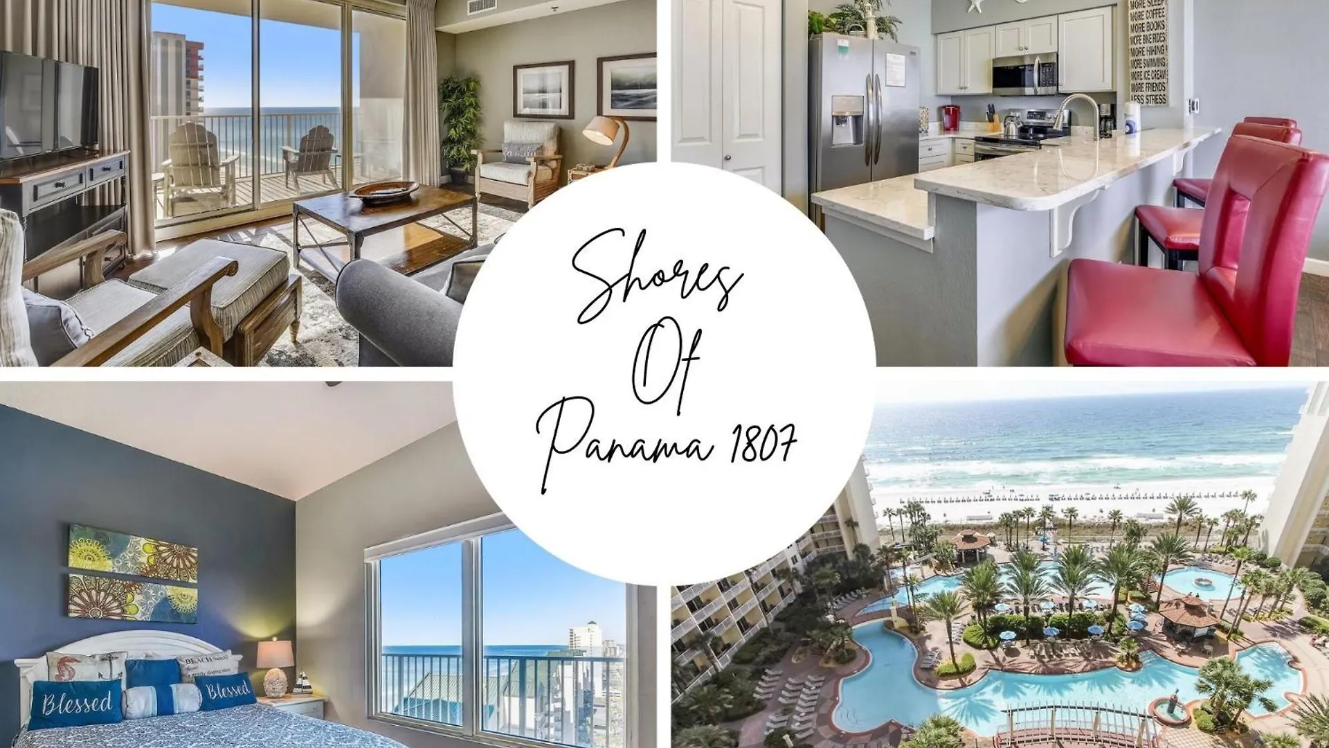 Shores Of Panama 1807 -Fantastic 2Bdbunks, Sleeps 8! Reserved Parking! Free Fun Condo Panama City Beach 0*,